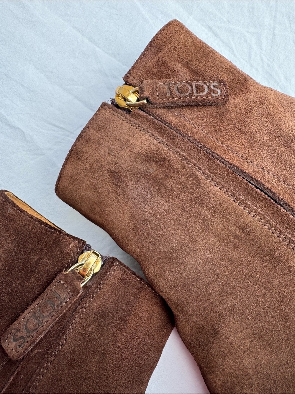 Tod’s Brown Suede Platform Ankle Boots EU 41.5 - Picture 5 of 17